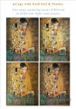 Copie de The Kiss Gustav Klimt avec Gold Foil Golden Powder S’il vous plaît enregistrer l’image et agrandir pour voir